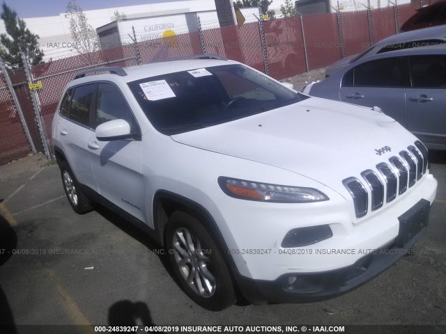 1C4PJLCB4FW683711 - 2015 JEEP CHEROKEE LATITUDE WHITE photo 1