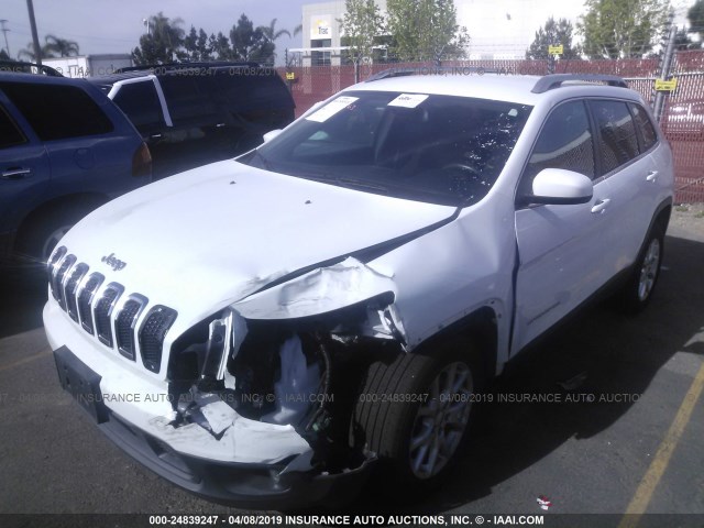 1C4PJLCB4FW683711 - 2015 JEEP CHEROKEE LATITUDE WHITE photo 2