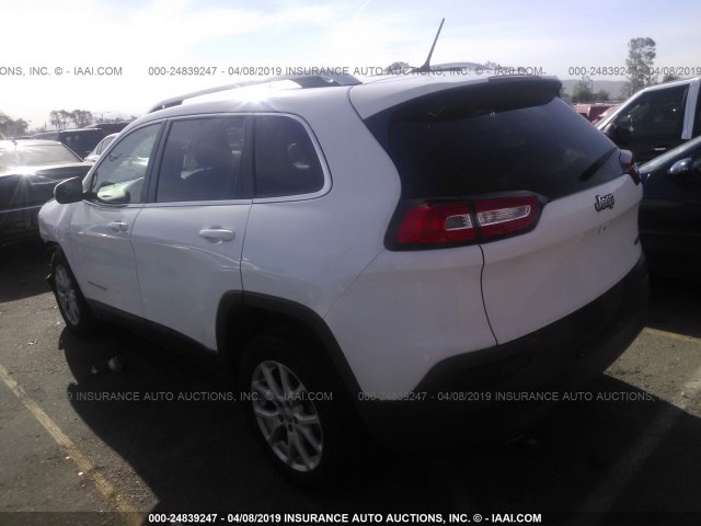 1C4PJLCB4FW683711 - 2015 JEEP CHEROKEE LATITUDE WHITE photo 3