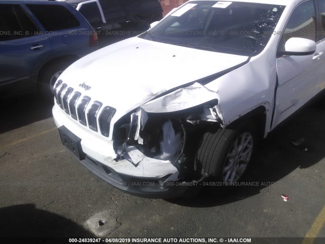 1C4PJLCB4FW683711 - 2015 JEEP CHEROKEE LATITUDE WHITE photo 6