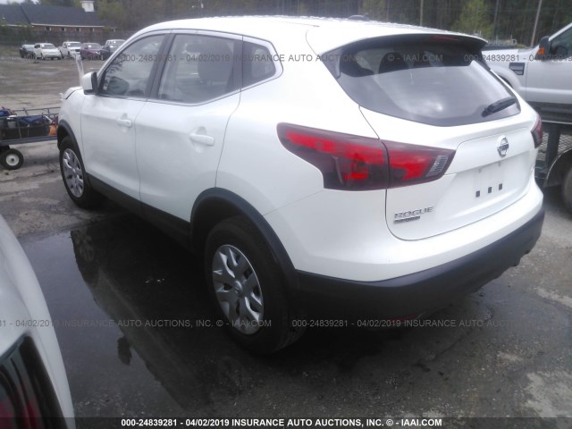 JN1BJ1CR2JW256860 - 2018 NISSAN ROGUE SPORT S/SV/SL WHITE photo 3