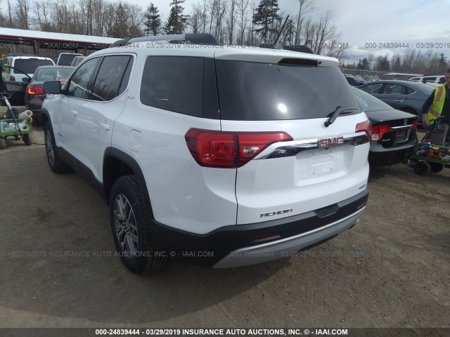 1GKKNSLA9KZ203983 - 2019 GMC ACADIA SLE WHITE photo 3