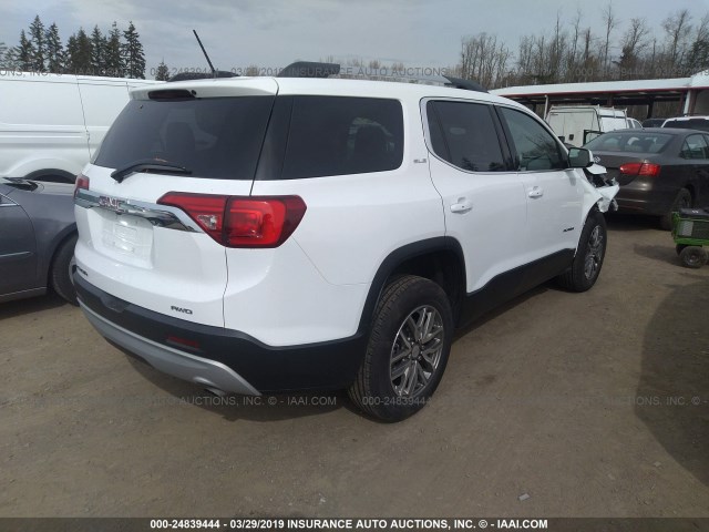 1GKKNSLA9KZ203983 - 2019 GMC ACADIA SLE WHITE photo 4