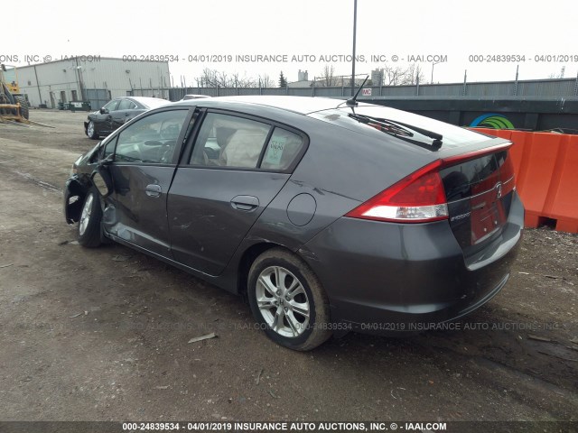 JHMZE2H78AS030924 - 2010 HONDA INSIGHT EX GRAY photo 3