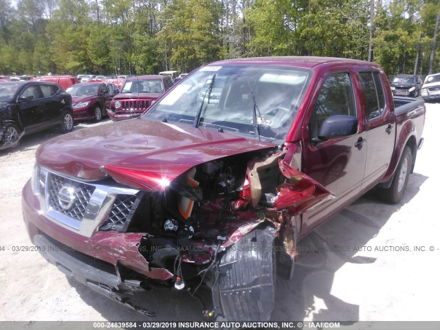 1N6AD0EV1KN719340 - 2019 NISSAN FRONTIER S/SV/SL/PRO-4X RED photo 2