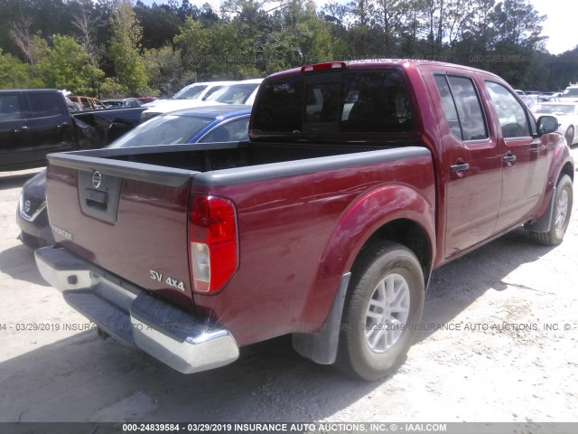 1N6AD0EV1KN719340 - 2019 NISSAN FRONTIER S/SV/SL/PRO-4X RED photo 4