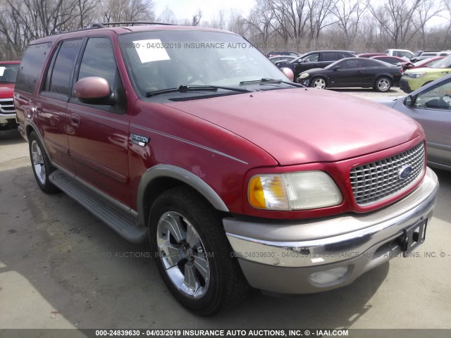 1FMRU17L8YLB97846 - 2000 FORD EXPEDITION EDDIE BAUER RED photo 1