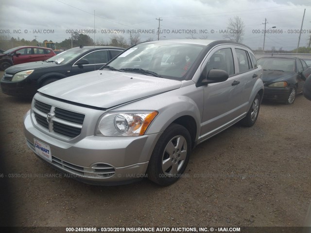 1B3HB28B98D504275 - 2008 DODGE CALIBER SILVER photo 2