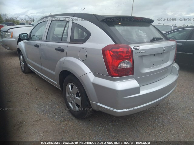 1B3HB28B98D504275 - 2008 DODGE CALIBER SILVER photo 3