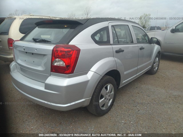 1B3HB28B98D504275 - 2008 DODGE CALIBER SILVER photo 4