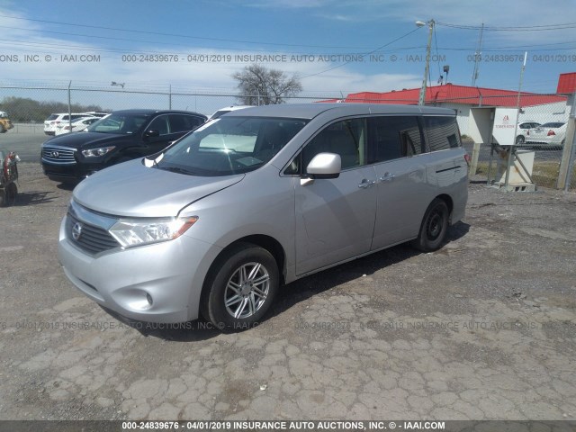 JN8AE2KP1C9039518 - 2012 NISSAN QUEST S/SV/SL/LE WHITE photo 2