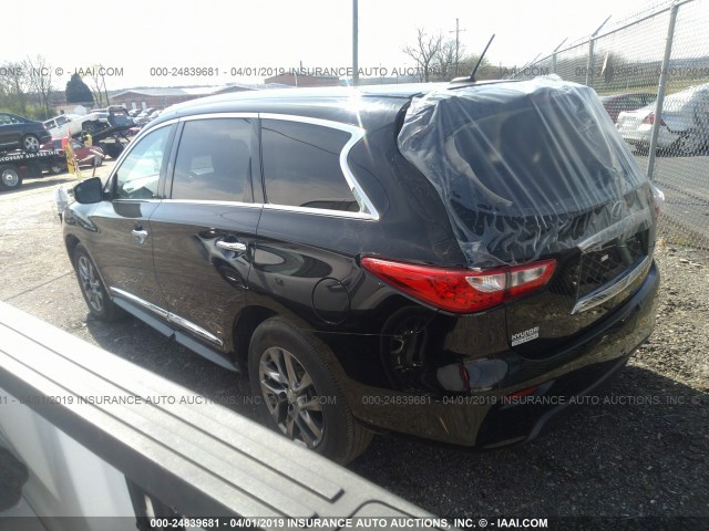 5N1AL0MM4DC333455 - 2013 INFINITI JX35 BLACK photo 3