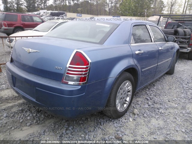 2C3KA43R67H822108 - 2007 CHRYSLER 300 BLUE photo 4