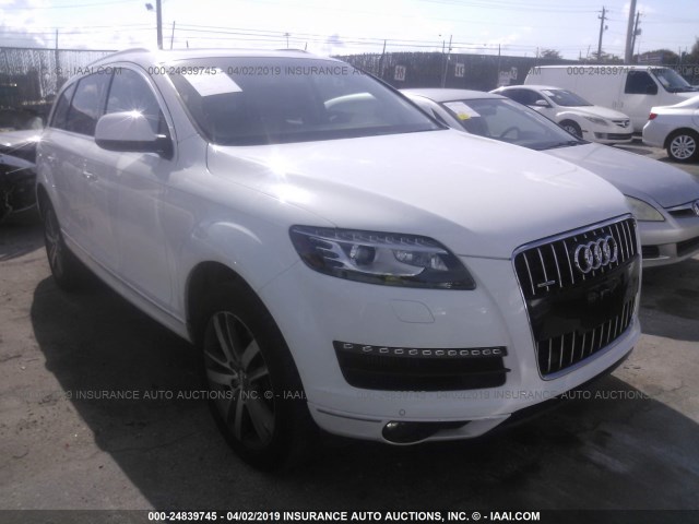 WA1LMAFE2BD002395 - 2011 AUDI Q7 WHITE photo 1