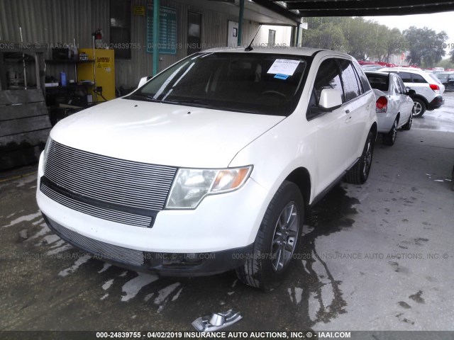 2FMDK38C98BB24883 - 2008 FORD EDGE SEL BEIGE photo 2