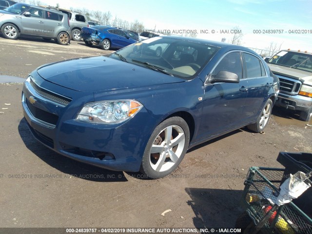 1G1ZG57B88F242558 - 2008 CHEVROLET MALIBU LS 蓝色 照片 2