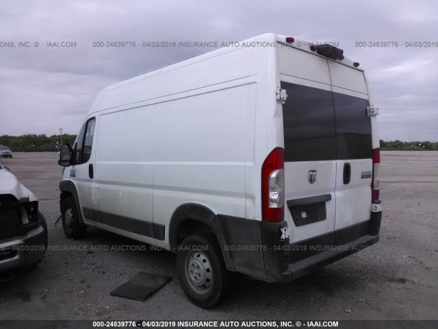 3C6TRVBG6KE515354 - 2019 RAM PROMASTER 1500 1500 HIGH WHITE photo 3