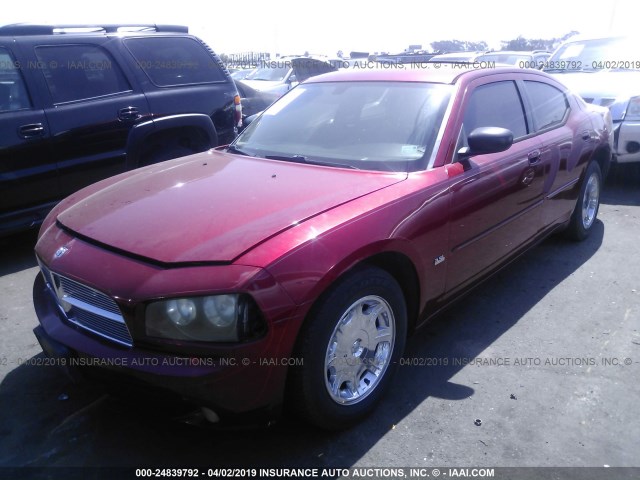 2B3KA43G96H492930 - 2006 DODGE CHARGER SE/SXT RED photo 2