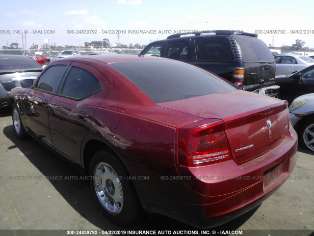 2B3KA43G96H492930 - 2006 DODGE CHARGER SE/SXT RED photo 3