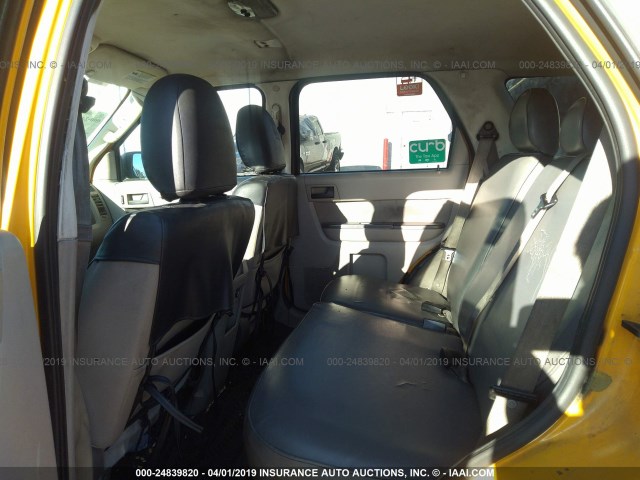 1FMCU4K38BKB04755 - 2011 FORD ESCAPE HYBRID YELLOW photo 8