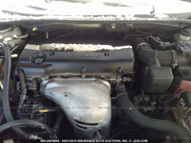 JTKDE177250043430 - 2005 TOYOTA SCION TC WHITE photo 10