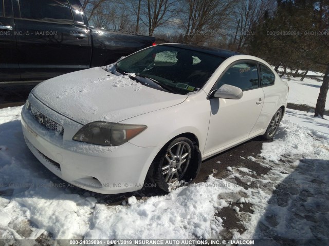 JTKDE177250043430 - 2005 TOYOTA SCION TC WHITE photo 2