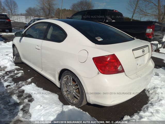 JTKDE177250043430 - 2005 TOYOTA SCION TC WHITE photo 3