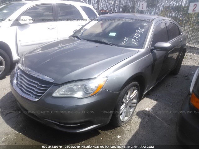 1C3CCBBB4CN137596 - 2012 CHRYSLER 200 TOURING GRAY photo 2