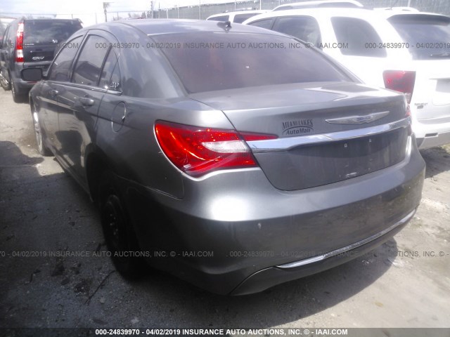 1C3CCBBB4CN137596 - 2012 CHRYSLER 200 TOURING GRAY photo 3