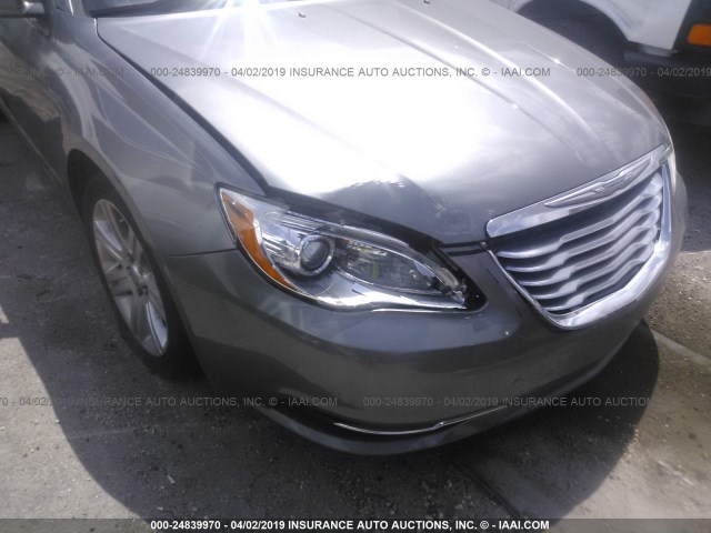 1C3CCBBB4CN137596 - 2012 CHRYSLER 200 TOURING GRAY photo 6