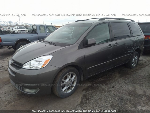 5TDBA22CX4S019117 - 2004 TOYOTA SIENNA XLE/XLE LIMITED GRAY photo 2