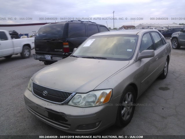 4T1BF28B4YU068147 - 2000 TOYOTA AVALON XL/XLS BEIGE photo 2