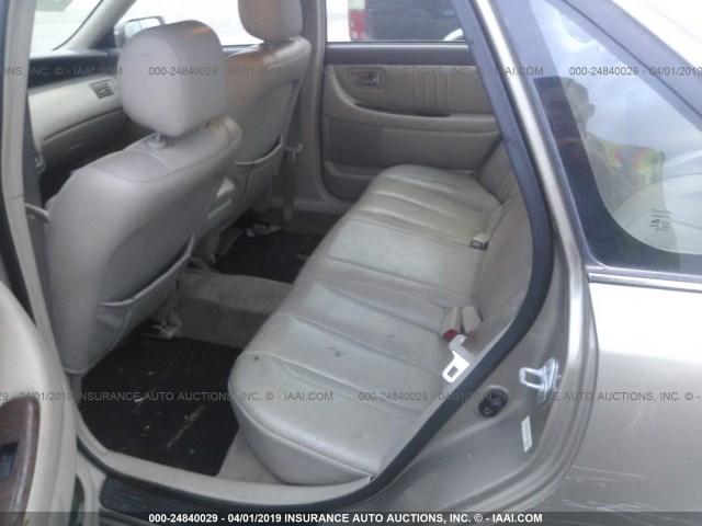 4T1BF28B4YU068147 - 2000 TOYOTA AVALON XL/XLS BEIGE photo 8