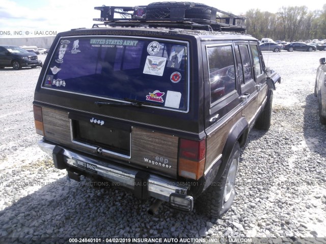 1J4FN78L2LL166942 - 1990 JEEP WAGONEER LIMITED BROWN photo 4