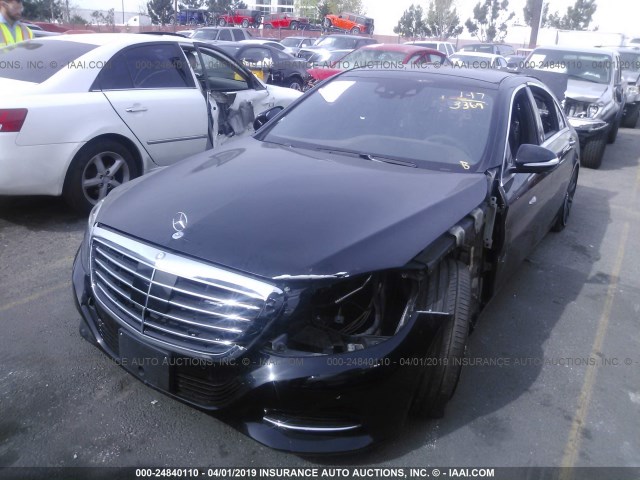 WDDUG8CBXFA194568 - 2015 MERCEDES-BENZ S 550 BLACK photo 2