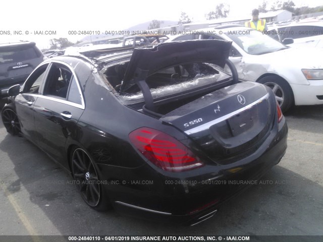 WDDUG8CBXFA194568 - 2015 MERCEDES-BENZ S 550 BLACK photo 3