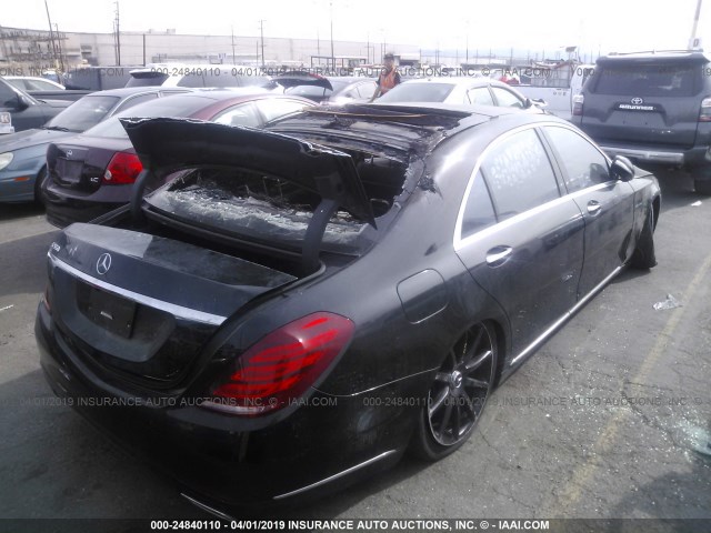 WDDUG8CBXFA194568 - 2015 MERCEDES-BENZ S 550 BLACK photo 4