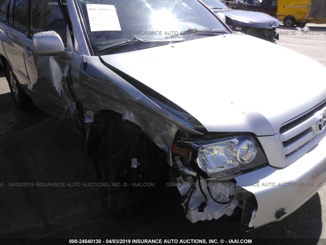 JTEEP21A750132177 - 2005 TOYOTA HIGHLANDER LIMITED SILVER photo 6