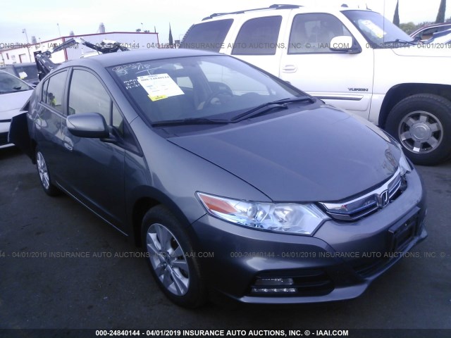 JHMZE2H71DS004735 - 2013 HONDA INSIGHT EX GRAY photo 1