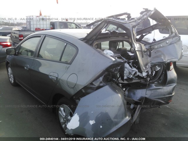 JHMZE2H71DS004735 - 2013 HONDA INSIGHT EX GRAY photo 3