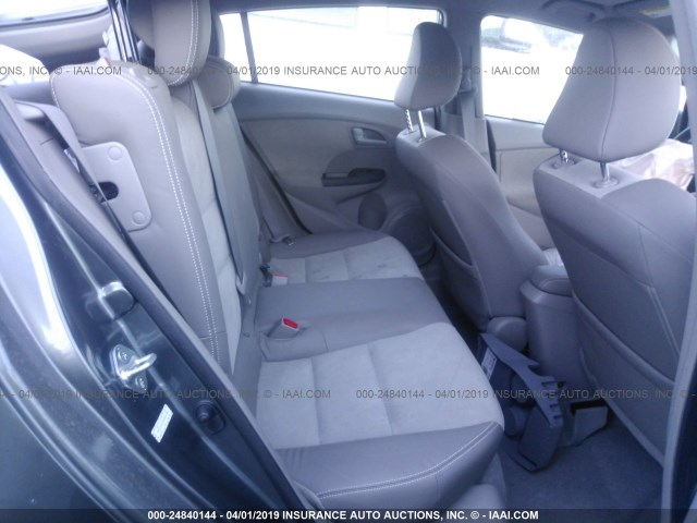 JHMZE2H71DS004735 - 2013 HONDA INSIGHT EX GRAY photo 8