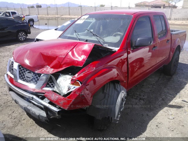 1N6AD07U38C405603 - 2008 NISSAN FRONTIER CREW CAB LE/SE/OFF ROAD RED photo 6