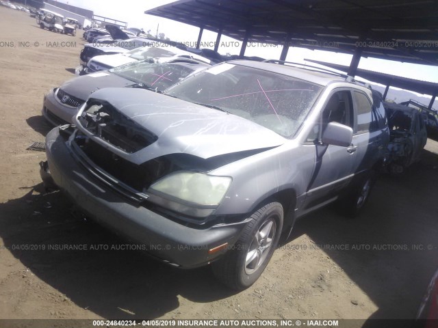 JTJGF10U130157818 - 2003 LEXUS RX 300 GRAY photo 2