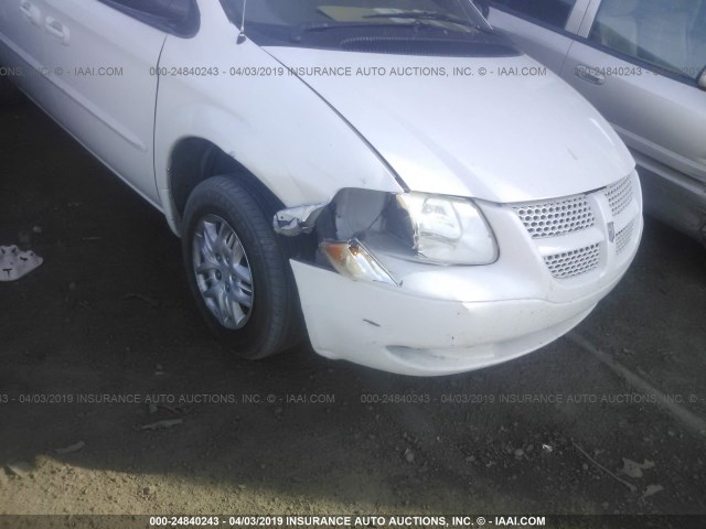 2D4GP44383R253635 - 2003 DODGE GRAND CARAVAN SPORT WHITE photo 6