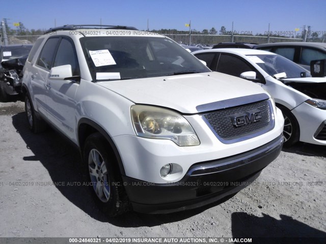 1GKER33767J154131 - 2007 GMC ACADIA SLT-2 WHITE photo 1