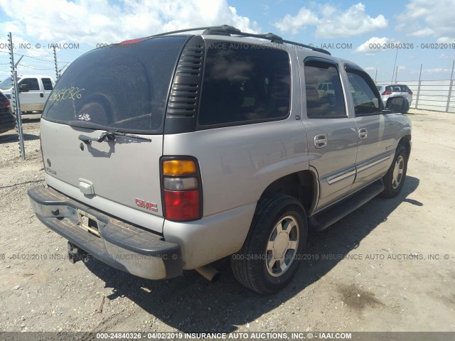 1GKEC13T25J213739 - 2005 GMC YUKON TAN photo 4