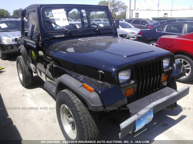 2J4FY19P7NJ537883 - 1992 JEEP WRANGLER / YJ S BLACK photo 1