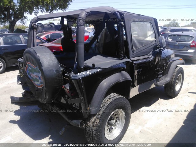 2J4FY19P7NJ537883 - 1992 JEEP WRANGLER / YJ S BLACK photo 4