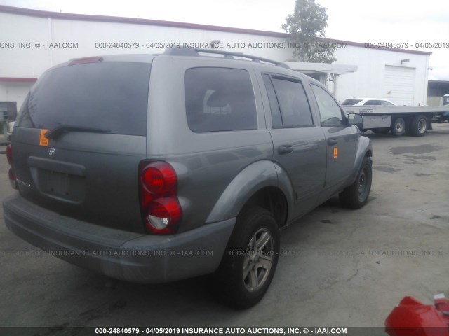 1D4HD38K25F588814 - 2005 DODGE DURANGO ST GRAY photo 4