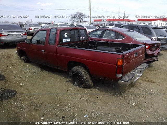 1N6SD16S5VC361898 - 1997 NISSAN TRUCK KING CAB SE/KING CAB XE RED photo 3